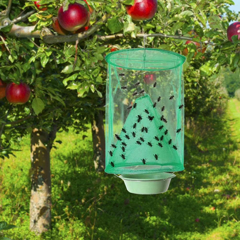 Hanging Fly Trap - Reusable Fly Catcher Cage