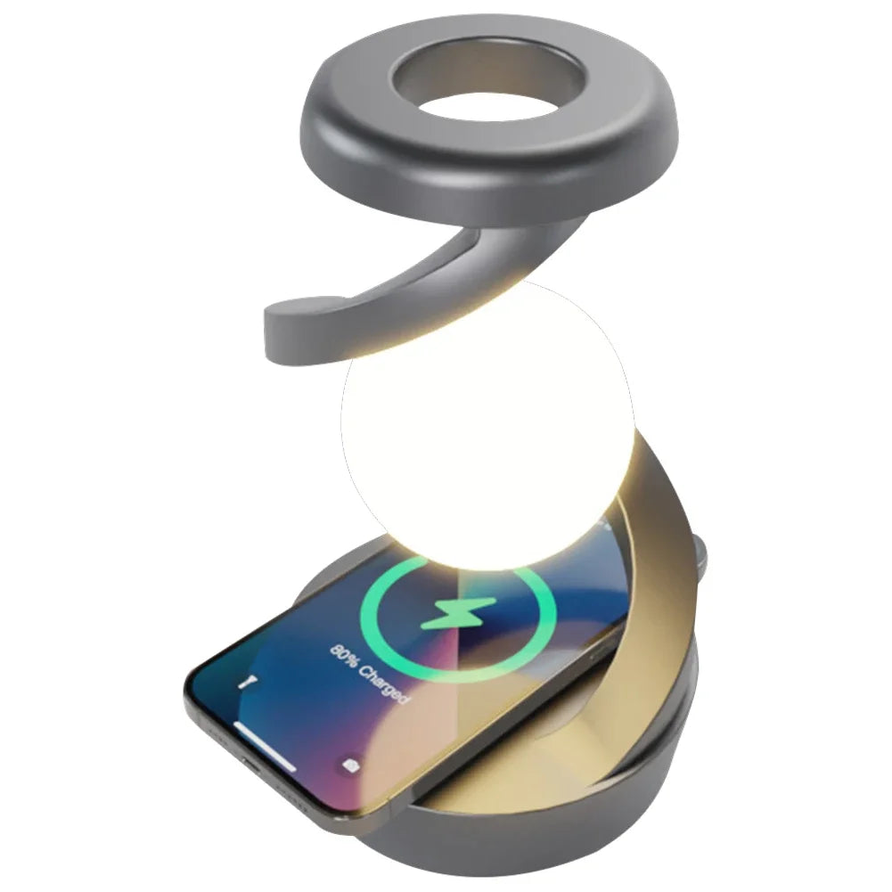 Rotating Wireless Floating Lamp with Wireless Phone Charger