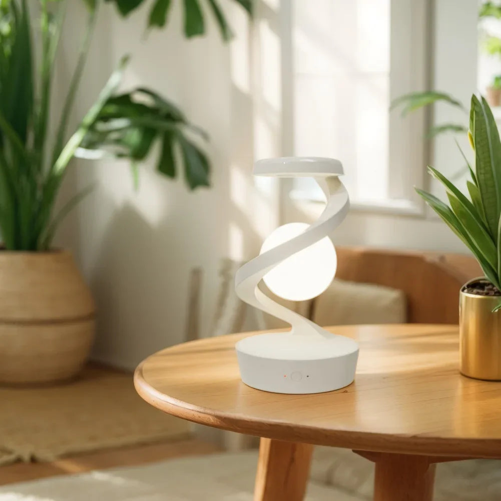 Rotating Wireless Floating Lamp with Wireless Phone Charger