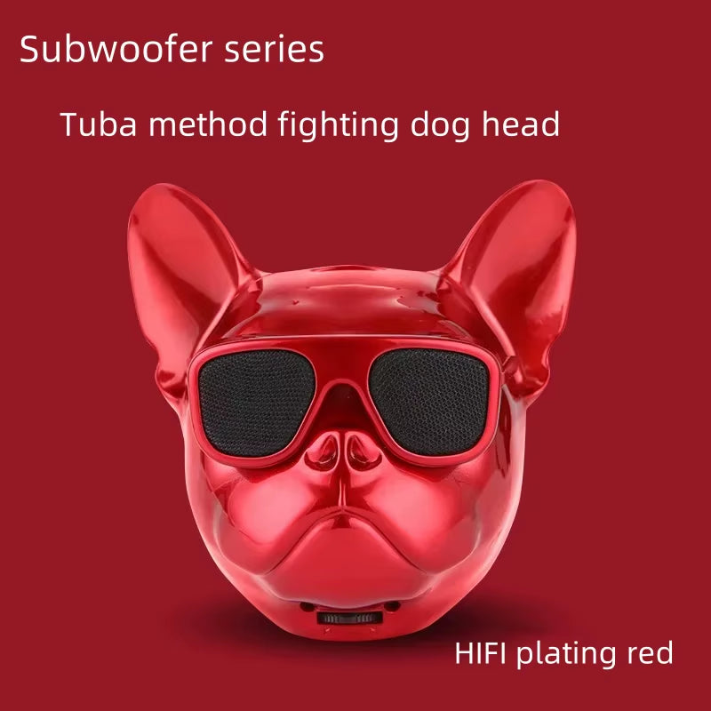 Fighting Dog Head Speaker: Portable Bluetooth Bass