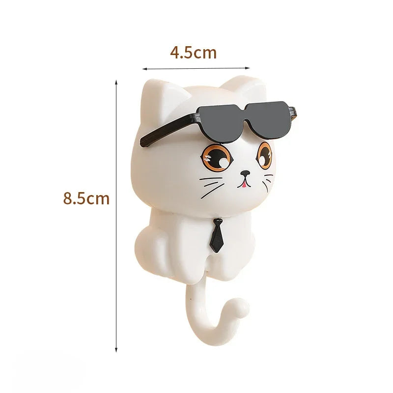 Cute Cat Hooks for Keys & Towels