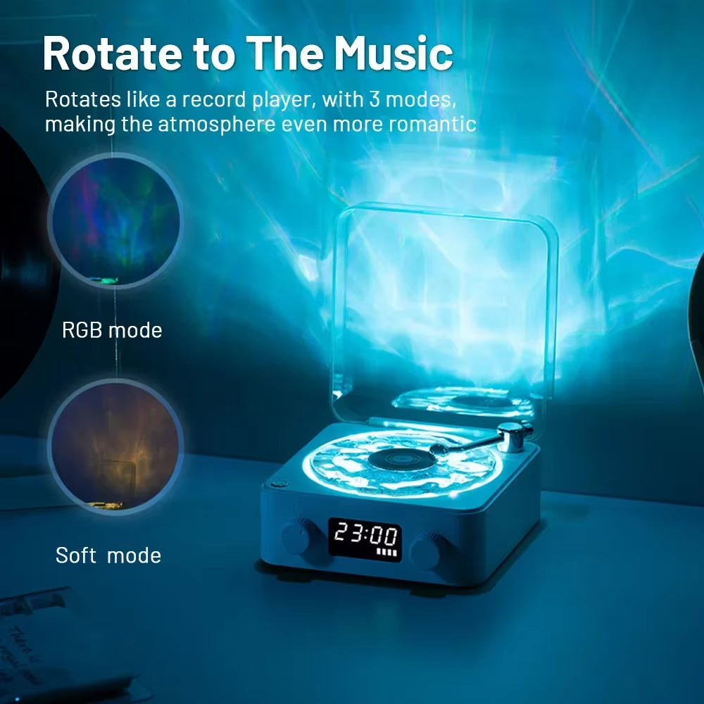 Mini Retro Bluetooth Speaker - White Noise, RGB Light