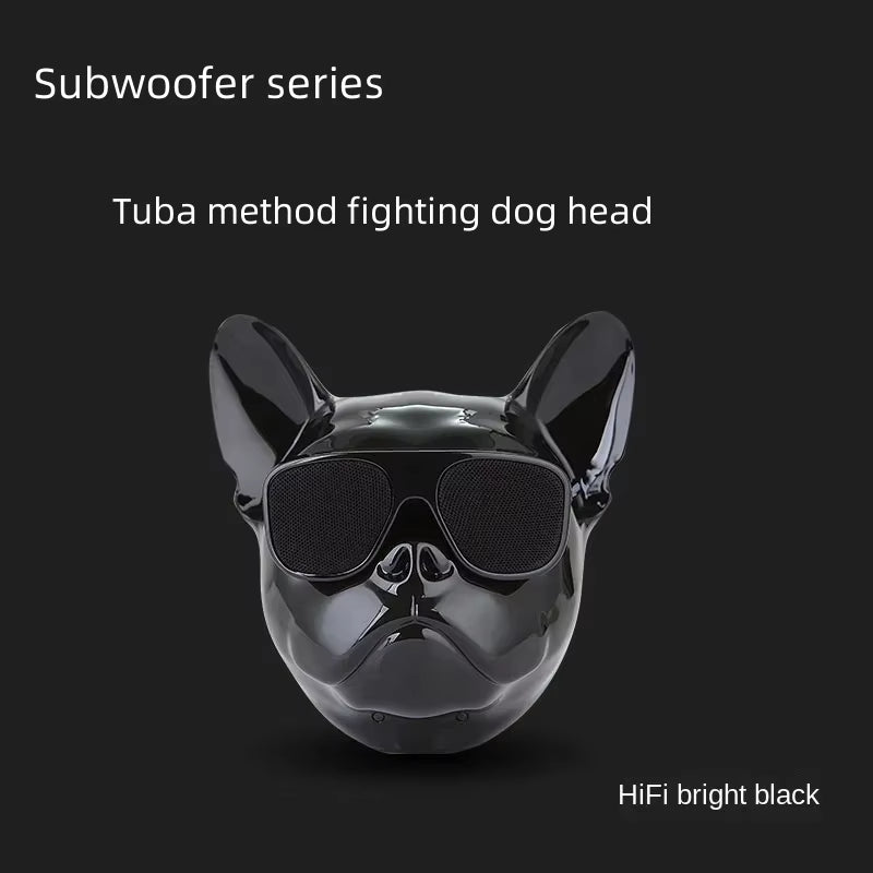 Fighting Dog Head Speaker: Portable Bluetooth Bass