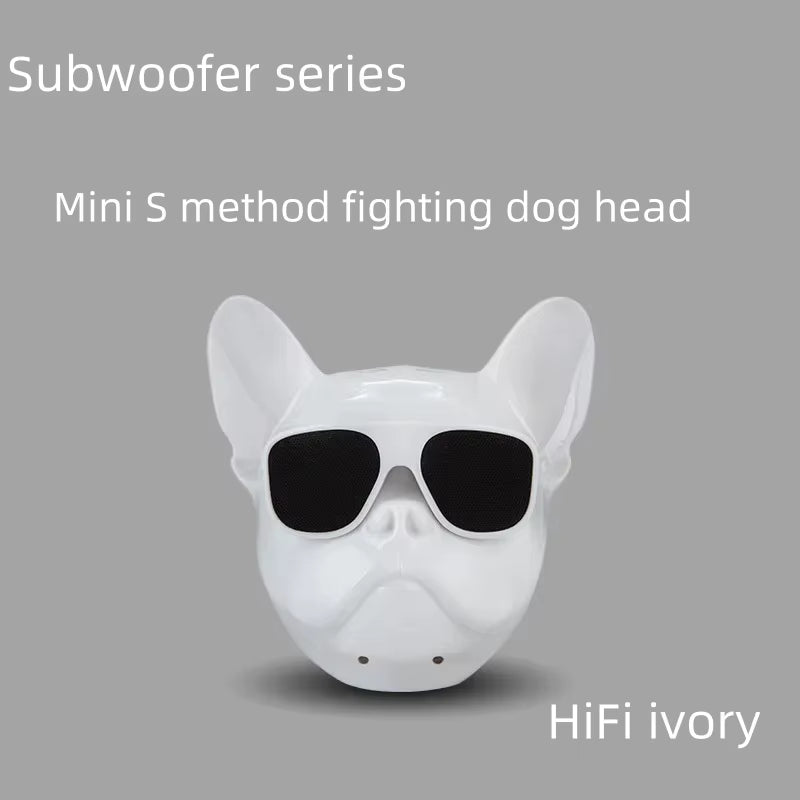 Fighting Dog Head Speaker: Portable Bluetooth Bass