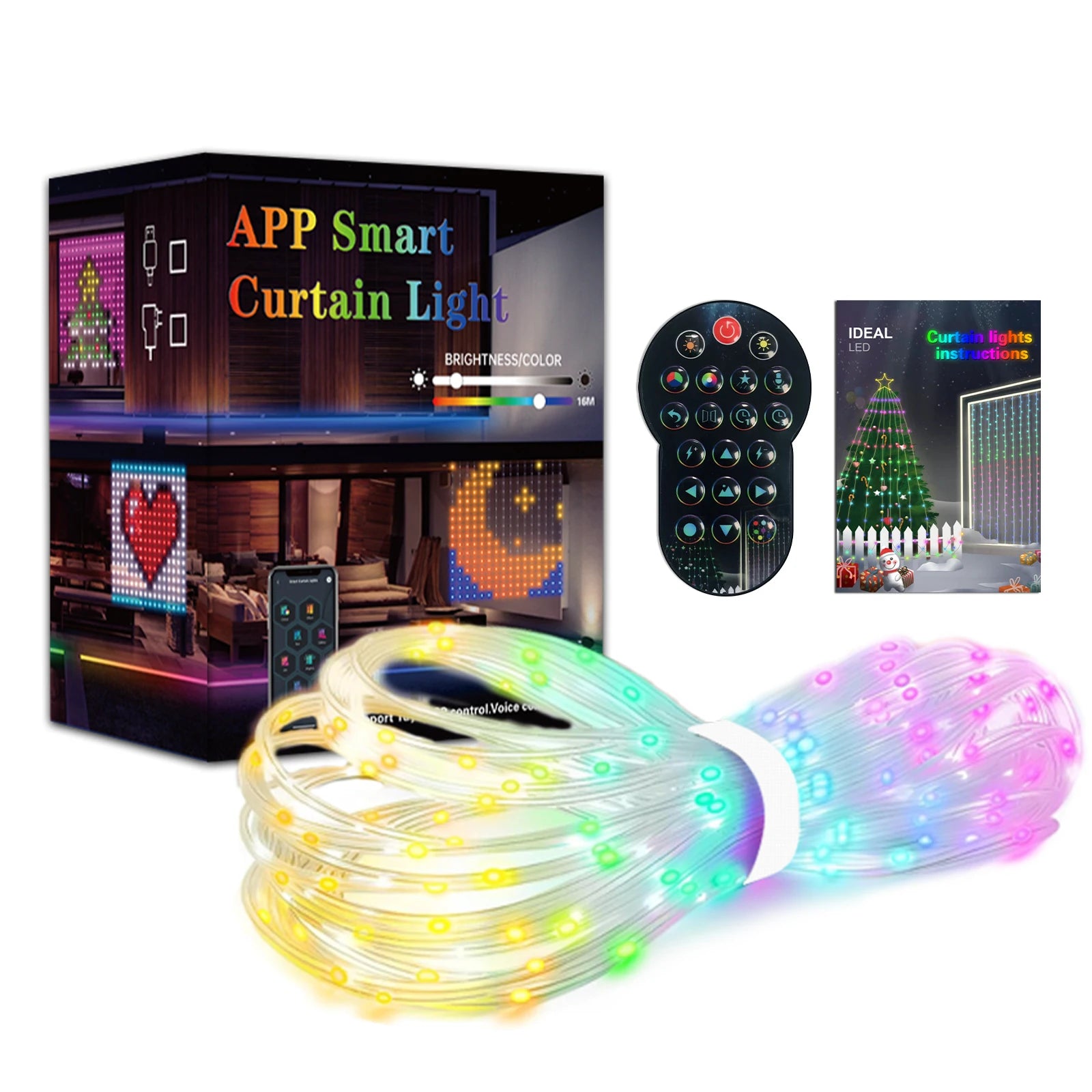 400 LEDs Smart Curtain Lights - Bluetooth App Control