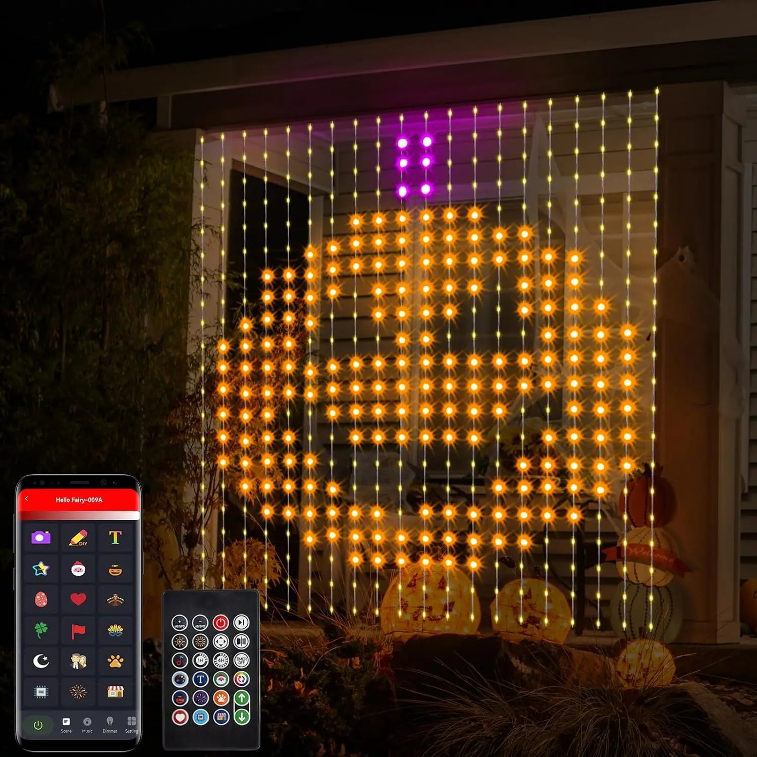 400 LEDs Smart Curtain Lights - Bluetooth App Control