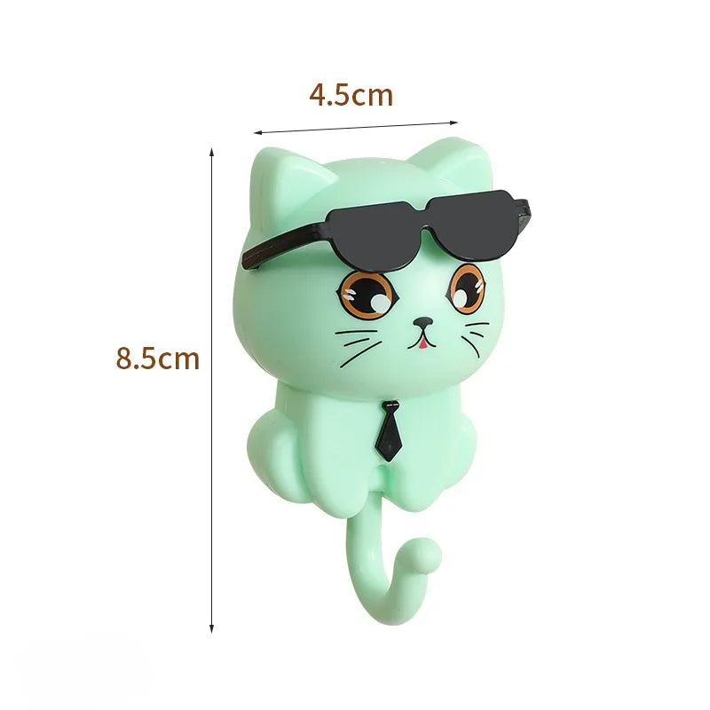 Cute Cat Hooks for Keys & Towels