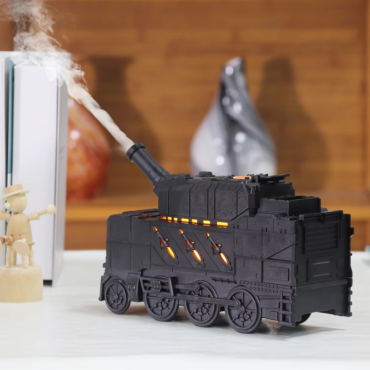 Ultrasonic Air Humidifier & Aroma Diffuser - Train Shape