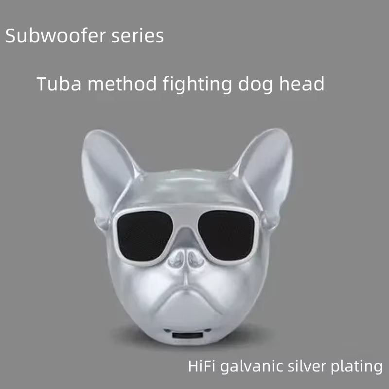 Fighting Dog Head Speaker: Portable Bluetooth Bass