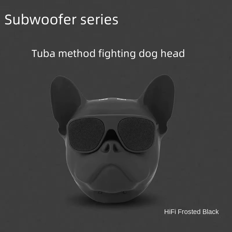 Fighting Dog Head Speaker: Portable Bluetooth Bass