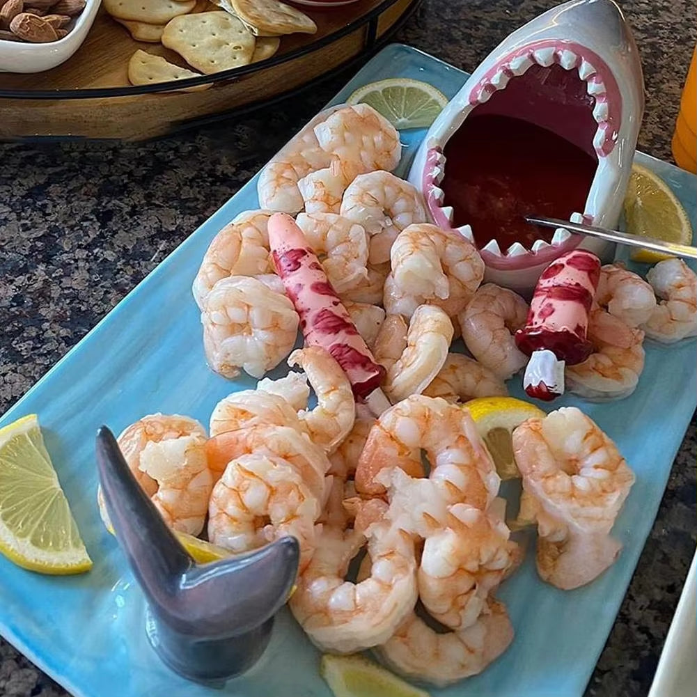 Ceramic Shark Sushi Plate - Unique Tableware