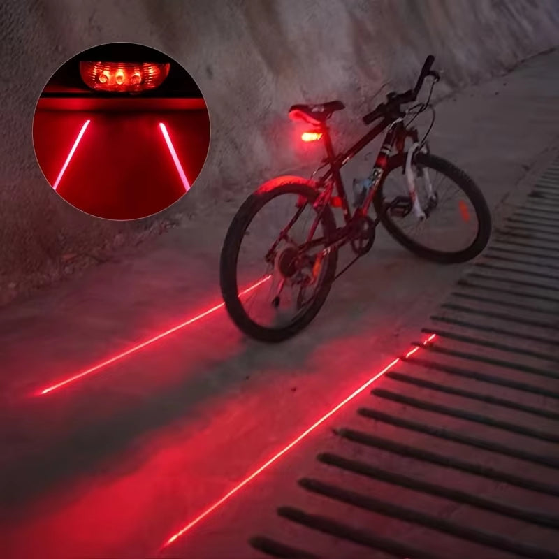 Bike LED Lights & Lasers Safety Kit