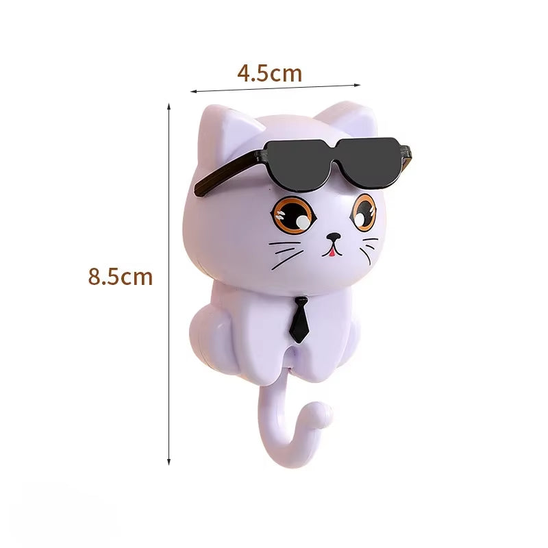 Cute Cat Hooks for Keys & Towels