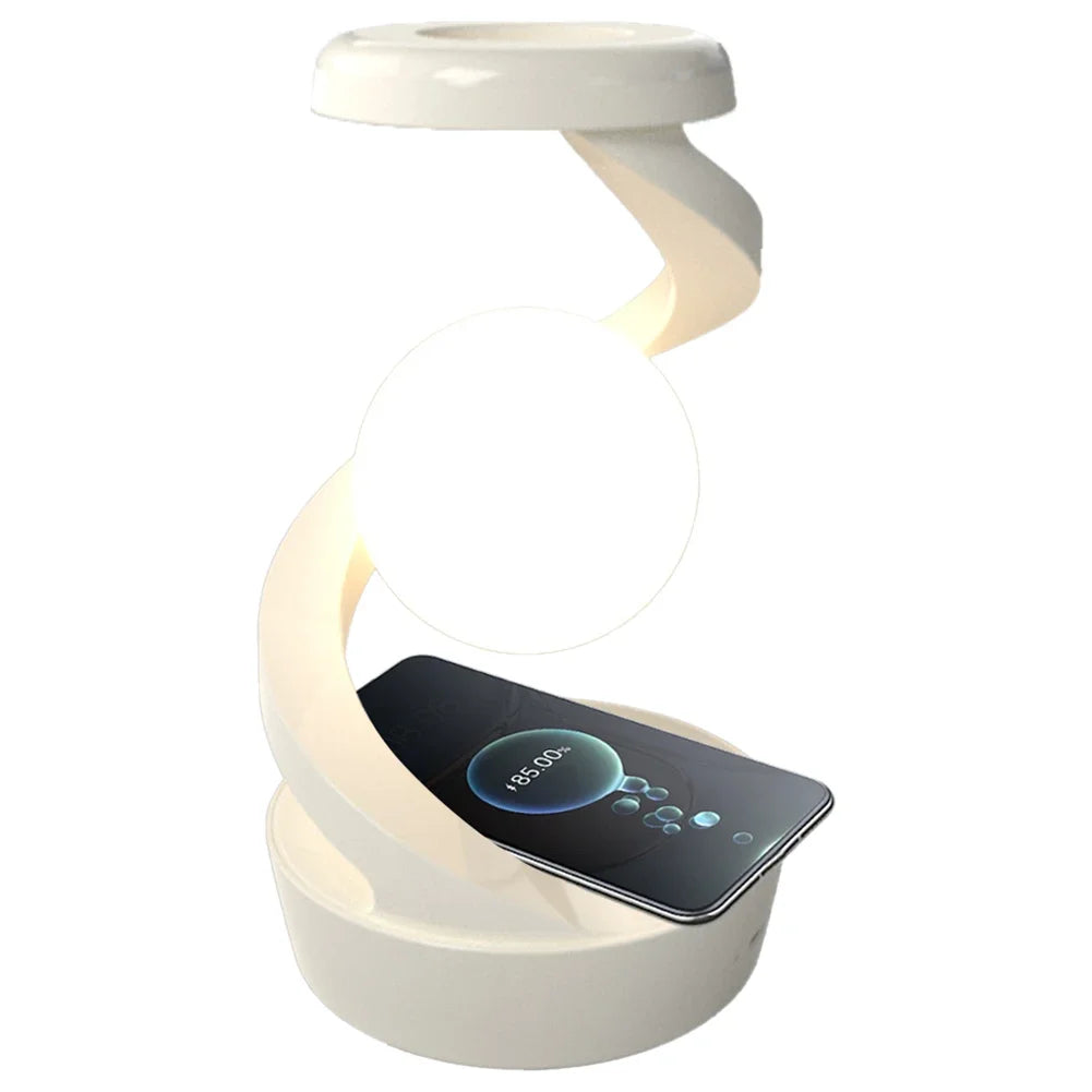 Rotating Wireless Floating Lamp with Wireless Phone Charger