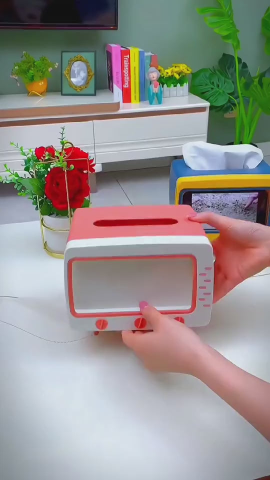 3-in-1 Desktop Storage: Paper, Phone & Tissues